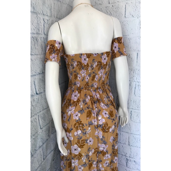 5 ⭐️ 1 Left❗️Wild Flower Boho Style Maxi Dress - Picture 6 of 7